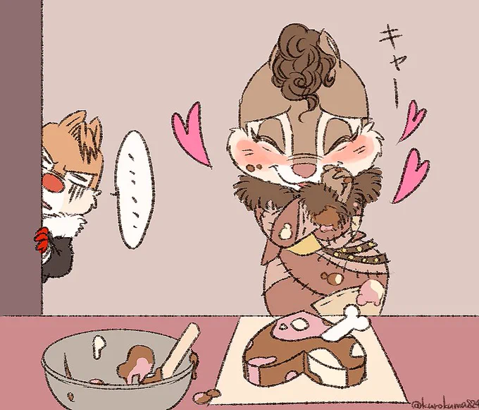 久しぶりの手下ミキフレでフライングバレンタイン!
ワンコはチョコが毒かなぁと思ったけど調べたらそこまででもなかった(^O^)

#バレンタイン 