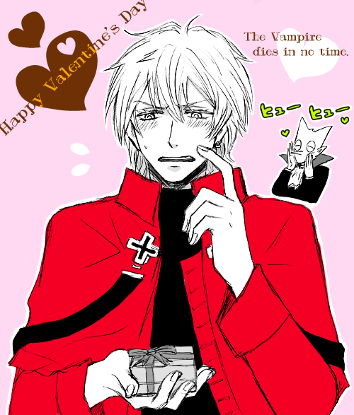 吸死ロナルドさんにチョコあげて照れ照れさせたい♡
※このあとドラルクさんはぶっ砂されました
#チャンピオン版深夜の真剣お絵描き60分一本勝負 