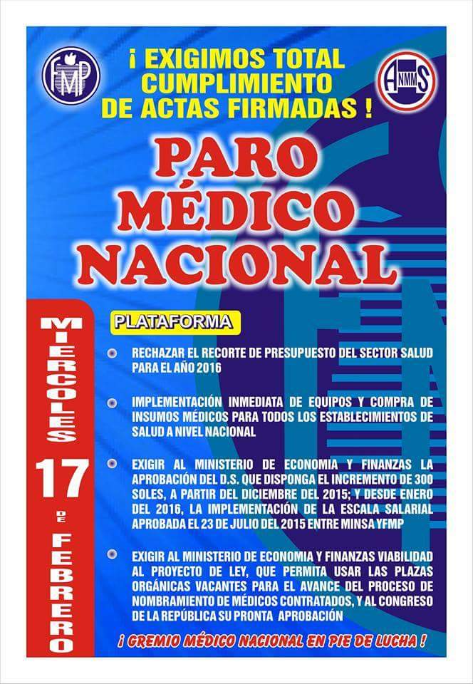 FedMedica's tweet photo. Por nuestros derechos, por el respeto a nuestro mandil blanco y porque las Actas firmadas SE CUMPLEN, este miércoles https://t.co/tQztogOdrJ