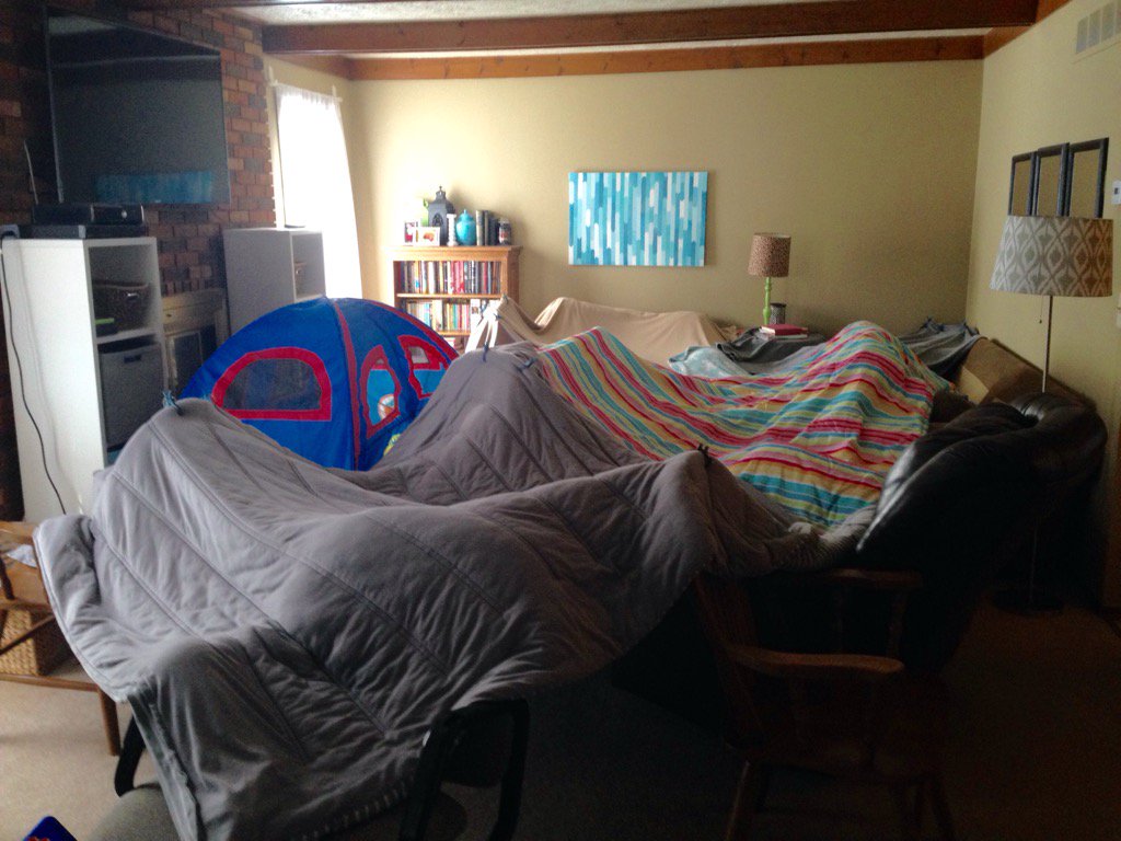 kristaLdunham's tweet photo. No one told me the circus was in town. It took over my living room. https://t.co/IznjKhuSNc