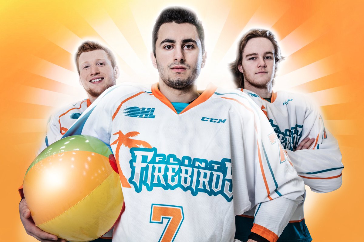DominicHennig's tweet image. Today is the day. The Flint Tropics come to life on the ice tonight. More info: flintfirebirds.com/article/tropic… @Buccigross