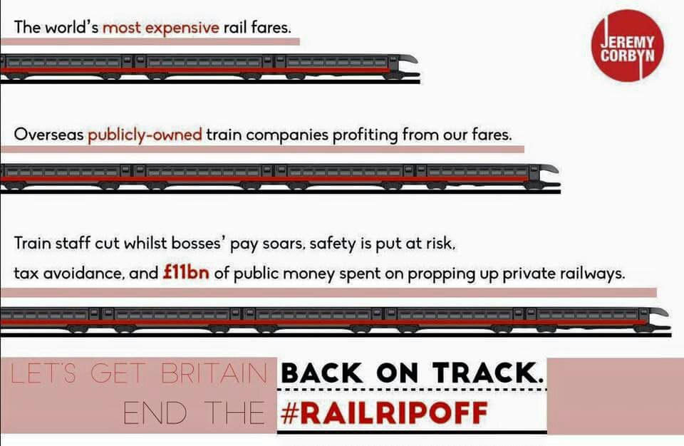 Worth resharing this as we find out that our *privately-owned* railways are costing taxpayers £180 a year.