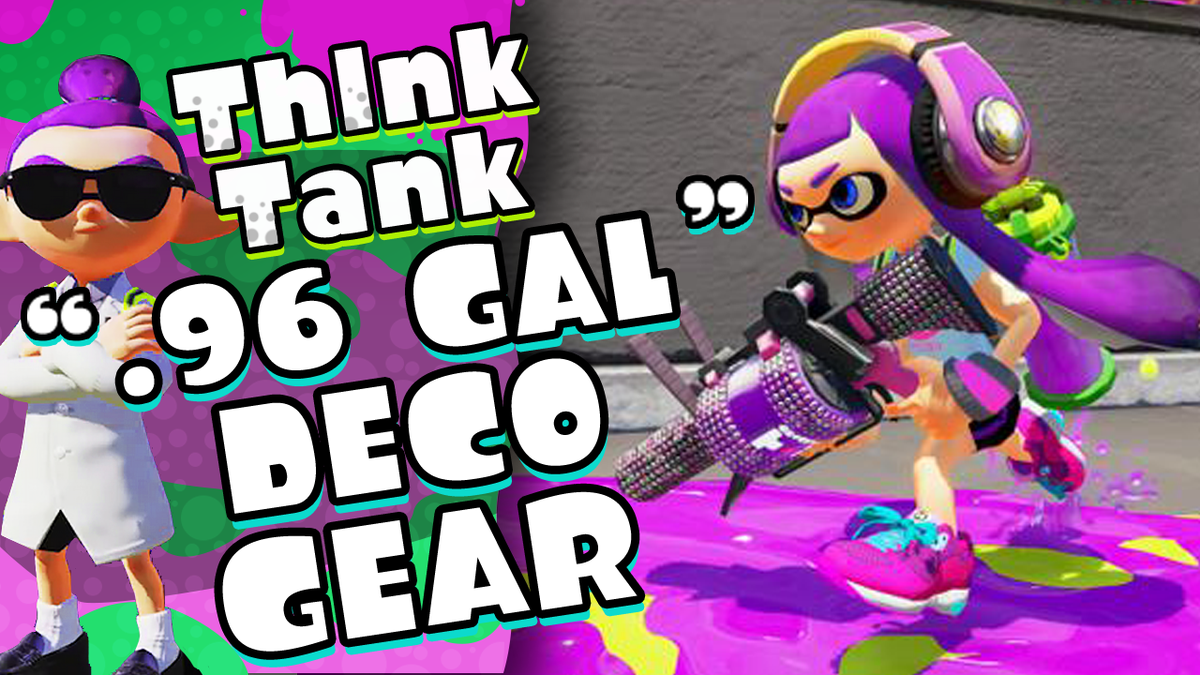 NintenDome's tweet photo. Here’s my #Splatoon video on the gear I use with my .96 Gal Deco! Likes &amp; RTs appreciated :] https://t.co/XSJ1RM8JDp https://t.co/ODo3LLr0l9