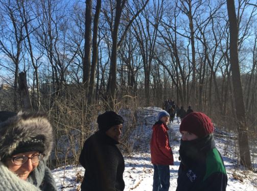 TellurideMBTA's tweet photo. MBTAers brave the cold to volunteer at the @MatthaeiNichols Arboretum! #Service #EnvironmentalStewardship https://t.co/fZAJZjLF6h