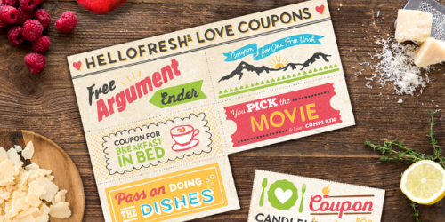 HelloFresh's tweet photo. Download our printable love coupons. You just got yourself a hot ticket. https://t.co/SWAKTXc8HV #HelloFreshBlog https://t.co/9G7AavGI0A