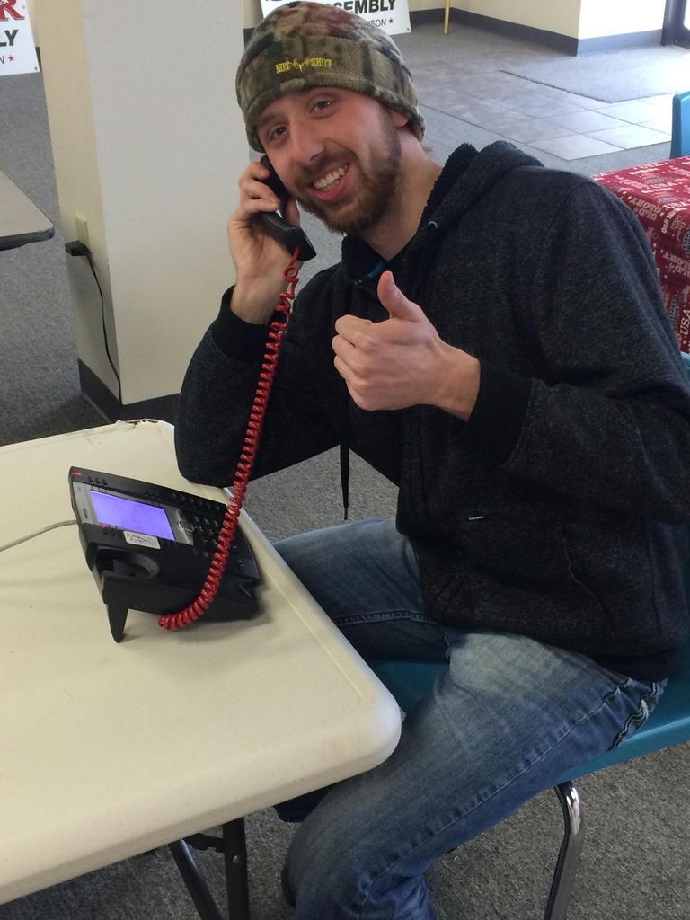 UWSPCR's tweet photo. Making phone calls on Super Saturday for @wisgop! #Wausau #LeadRight2016 https://t.co/ySmA8S8IWH