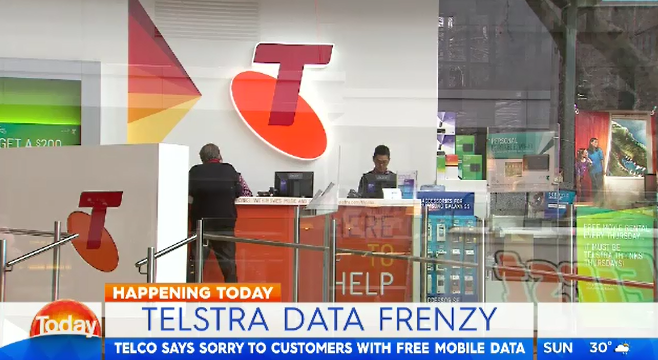 9NewsAUS's tweet photo. .@Telstra is making amends for its national blackout, offering customers free downloads and video streaming. #9News https://t.co/PXsFrupRQT
