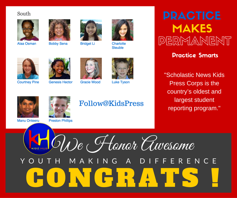 KiDzHuB's tweet photo. Taking @iamkidpresident's advice to #UpgradeTheWorld We honor the smart @KidsPress Corps who #DoGreatThings #52for52 https://t.co/Bjzhp4tWb6