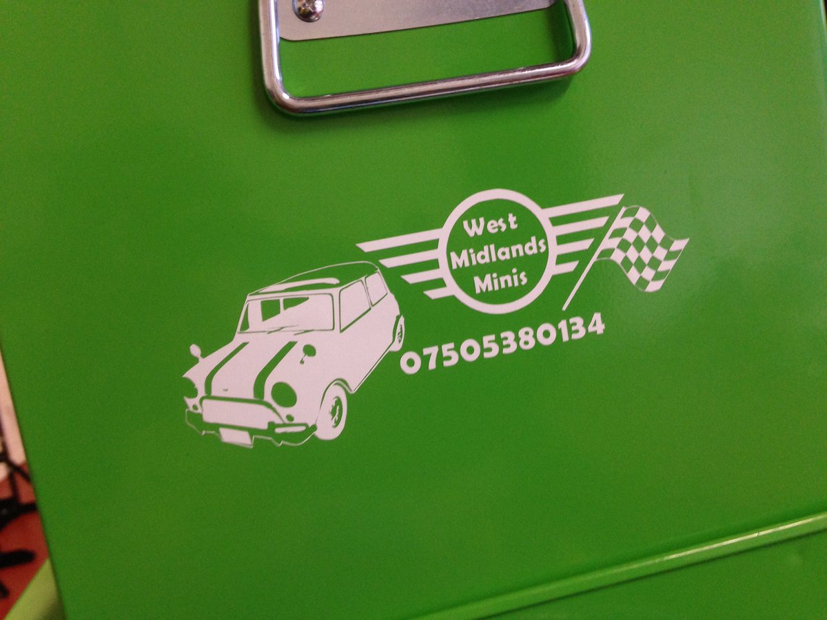 WMMinis's tweet photo. New car stickers, contact us for all your mini requirements #classiccars #classicmini #mini #smallbusiness #selfmade https://t.co/6j4X8of5fh
