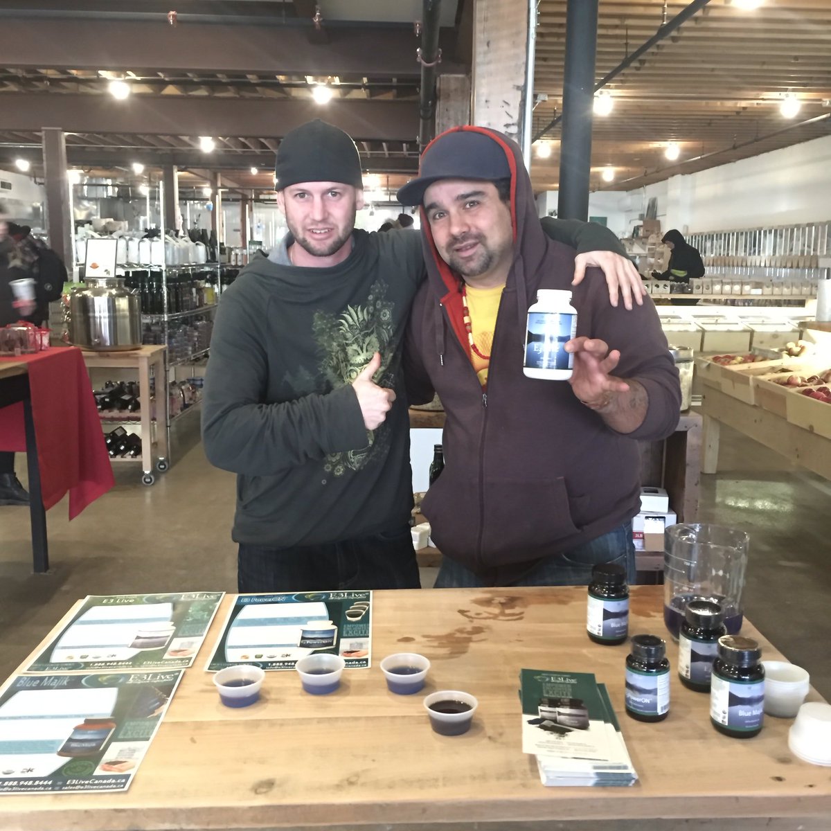 Pleasure having <a href="/e3live/">E3Live</a> doing product samples this afternoon ! You should buy this amazing and healthy prowder!