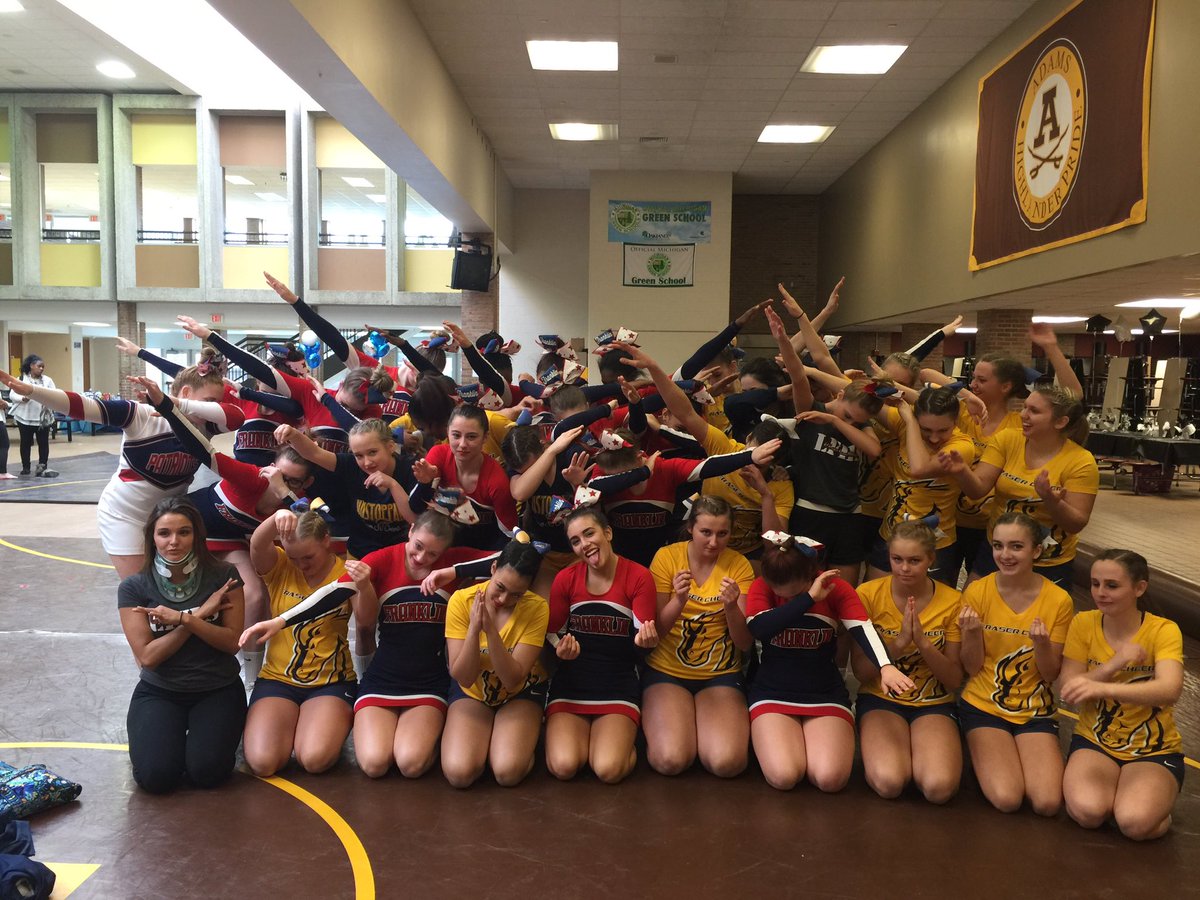 FraserCheer's tweet photo. So glad we got to see our @ChampionCamps buddy team, @lfhscheer1!! Great job today, ladies! https://t.co/oeUBdM5Q3n