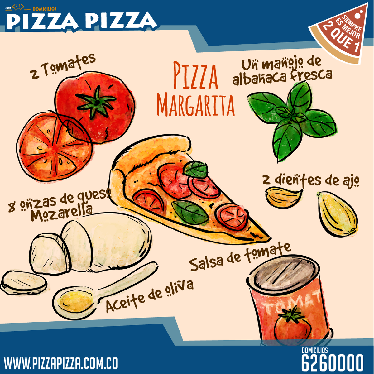 PizzaPizzaCol's tweet photo. Tenemos para ti una sencilla receta de una deliciosa pizza para que compartas en familia. https://t.co/fRxqb78kdh https://t.co/sa3AynLzlm