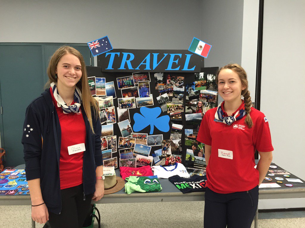 MoniqueForan's tweet photo. Presentation on international travel at Brookhouse Thinking Day event @girlguidesofcan @GGCNovaScotia @DSAGirlGuides https://t.co/FaWlECrlNF