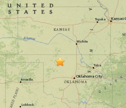 KAKEnews's tweet photo. UPDATE: The earthquake that shook KAKEland was a 5.1 centered near Fiairview, OK, according to the USGS. #KAKEnews https://t.co/hBjnH3uJ37
