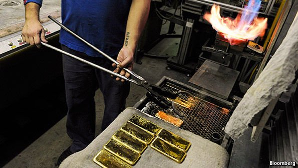 Gold. Investors are cautiously returning to a fickle market econ.st/1TaLH7I