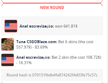 csgoRICHcom's tweet photo. Epic win by "Anal escravização" with 16.31% GZ
Everybody can win with any chance.
Join us on https://t.co/BIvs0mir4Z https://t.co/wTRI1NPwDi