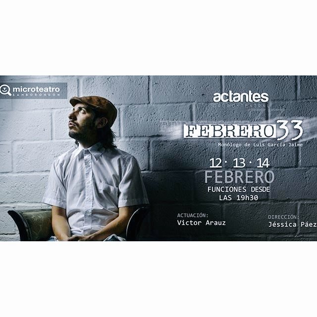 LidiaCristinaOK's tweet photo. Hoy #NegroDeMierda y #Febrero33 en #MicroTeatroSambo #ParqueHistorico desde las 19h30 solo $5 ínfo 0983341767 📞🎭 https://t.co/PXDzoofUDh