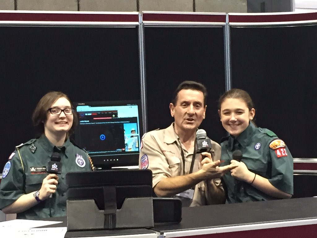 ScoutChannel's tweet image. And we are live with the venturers!!