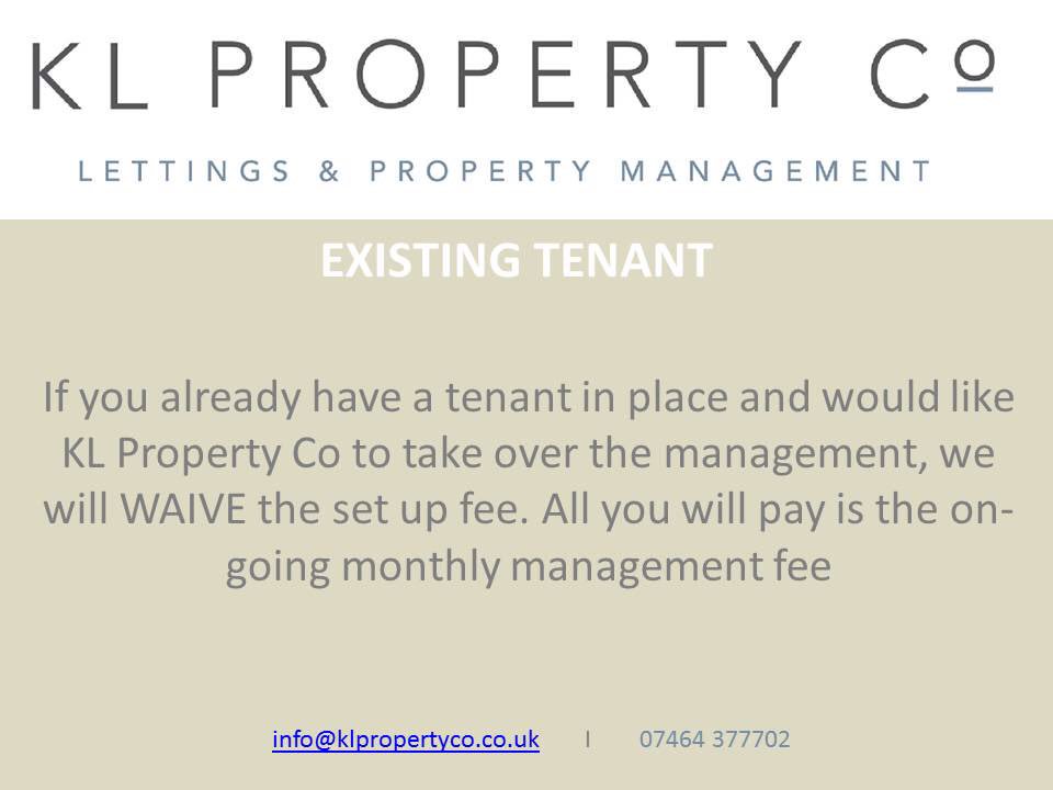 2016 OFFERS: ZERO set up fee for any property with an existing tenant already in place #lettings #KingsLynn
