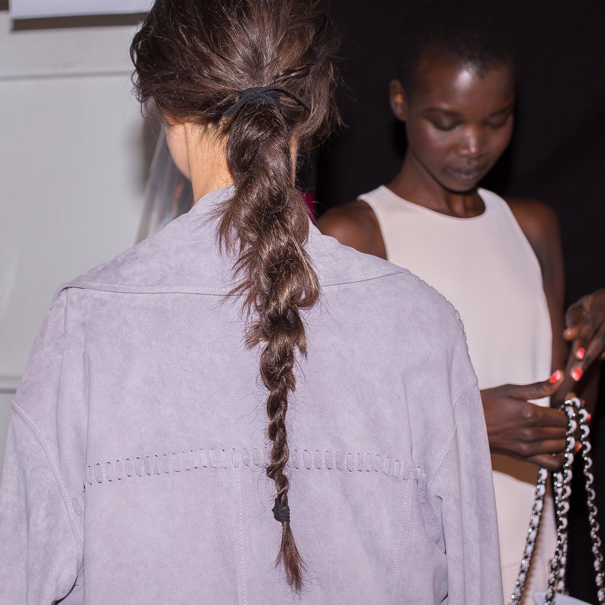 RebeccaMinkoff's tweet photo. Hair game on point. @garnierUSA #seebuywear #RMSpring #garnierstyle https://t.co/7w29dRIfv5