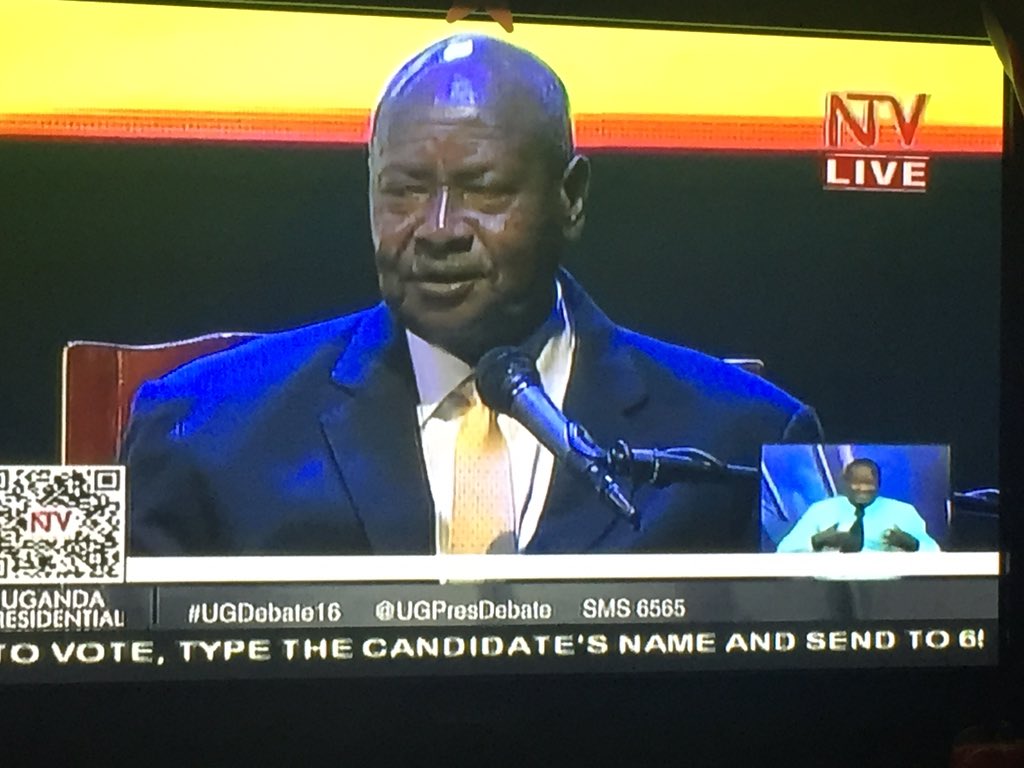 rehmah1's tweet photo. "Insecurity is an ideology not a reality." Prez Museveni Really!!! #UGDebates @UGPresDebate @LetGirlsVote @CEDAInfo https://t.co/3ET7GXVirT