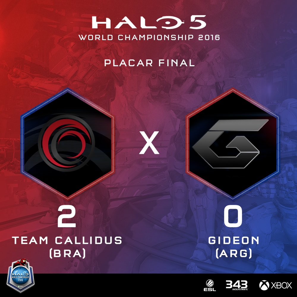 XboxBR's tweet image. O @CallidusTeam já mostrou toda sua potência contra a equipe Gideon da Argentina! Vamos Brasil! #HaloWC