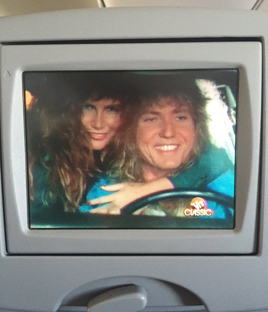 KatePeople's tweet photo. About 30 yrs since I first saw this video & I'll admit it: @Tawny_Kitaen is still #Goals. #HereIGoAgain #InFlightFun https://t.co/SdZ8UoAEbq