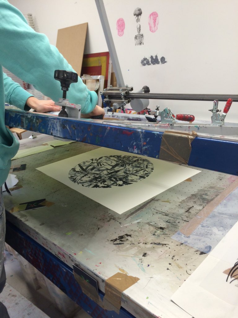 Screenprinting workshop done for the day