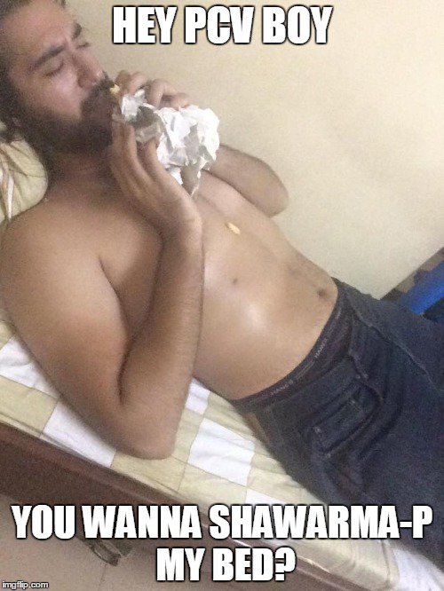 HeyPCVBoy's tweet photo. Eat ALL. #heyboy #pcvlife #shawarma #youareinvited https://t.co/MFKiPDPOIA