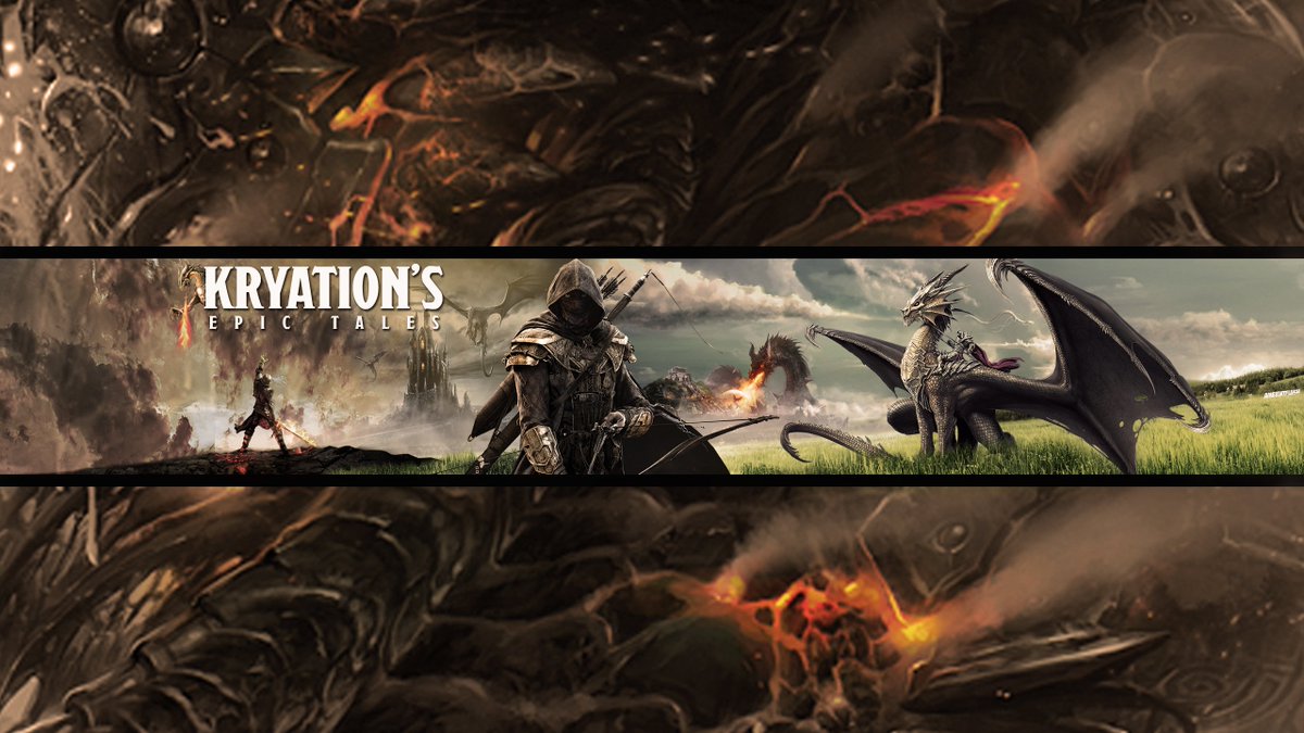 AmbientFlush's tweet image. Banner to winner 1/5 @TheKryation ! #dragons #bannercontest #photoshop