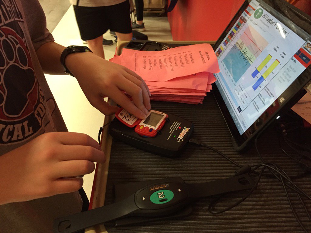JessicaShawley's tweet photo. #physed @FocusedFitness2 Intensity Level & Heart Rate Training w/ @GopherSport #FITstepPro & @IHTSpirit HRMs. https://t.co/dwnunkf4QW