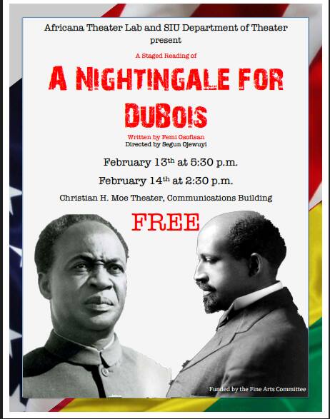 ATL_SIUC's tweet photo. A Nightingale for Dubois performance tonight!!! @KleinauTheatreS https://t.co/kWlOZH8tkv