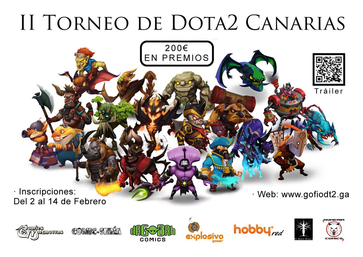 Dota2Canarias's tweet photo. II Torneo de #Dota2 Canarias https://t.co/FtidrZtOB8

¡La inscripción termina mañana!

@explosivo_gamer  @viciuslab https://t.co/pXKzRnsCo0