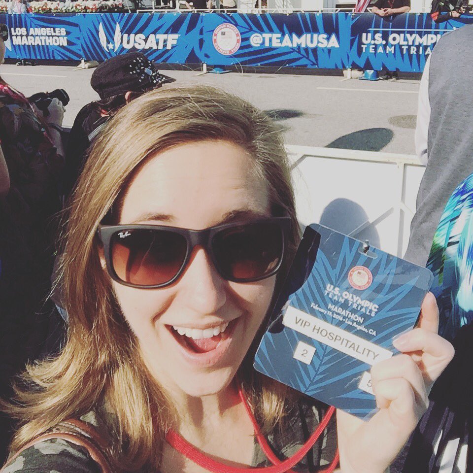kimbaaay's tweet photo. Loving life at the US Olympic Trials! Good luck @TEAMUSA Let's go Meb!!! #RunMebRun https://t.co/iZHT6BXGxg