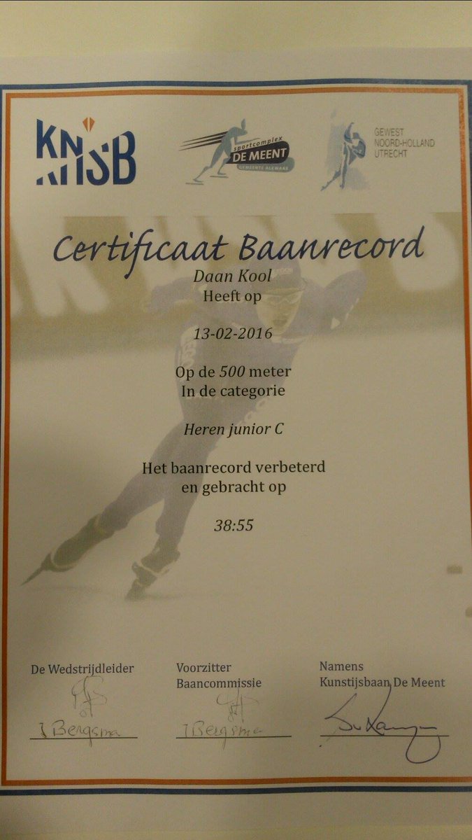 DeMeentAlkmaar's tweet photo. Nummer 4 dit #NK. Het #Baanrecord van @verweijkoen is door Daan Kool verbeterd. Gefeliciteerd Daan! #Alkmaar https://t.co/9R0UnkxNtU