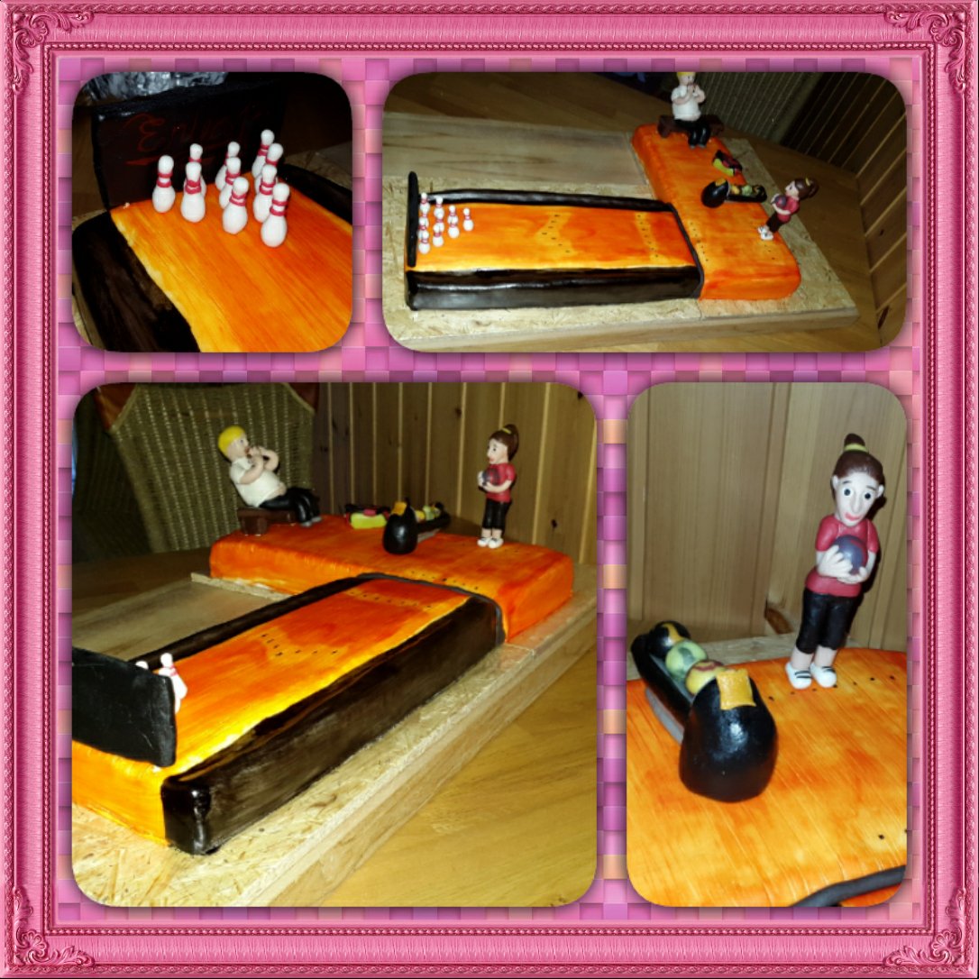 resmark88's tweet image. Bowling tårta till Enya som fyller 13 år idag! 💕🎂🎈🎊🎁