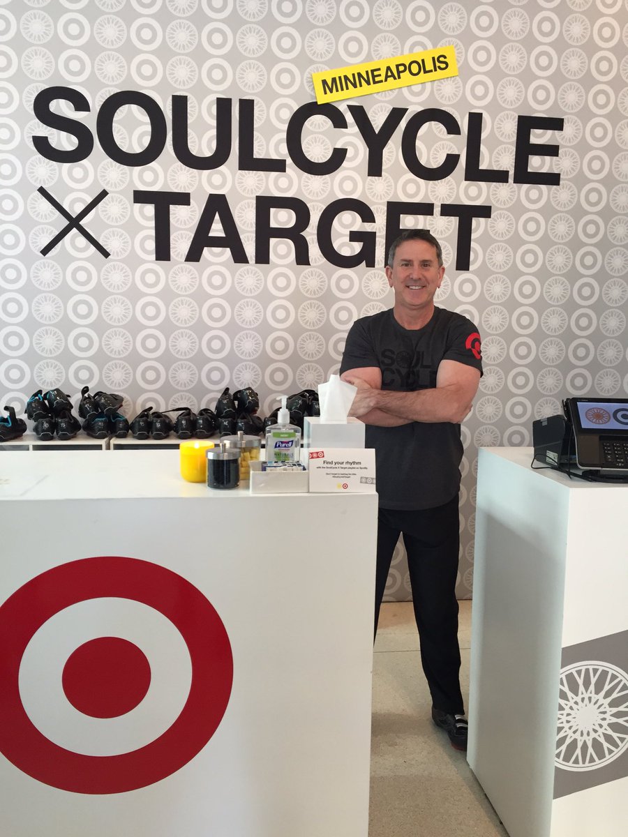 Spotted! Our CEO Brian Cornell is riding with <a href="/Target/">Target</a> x <a href="/soulcycle/">SoulCycle</a> today in #MPLS #SoulCycleXTarget