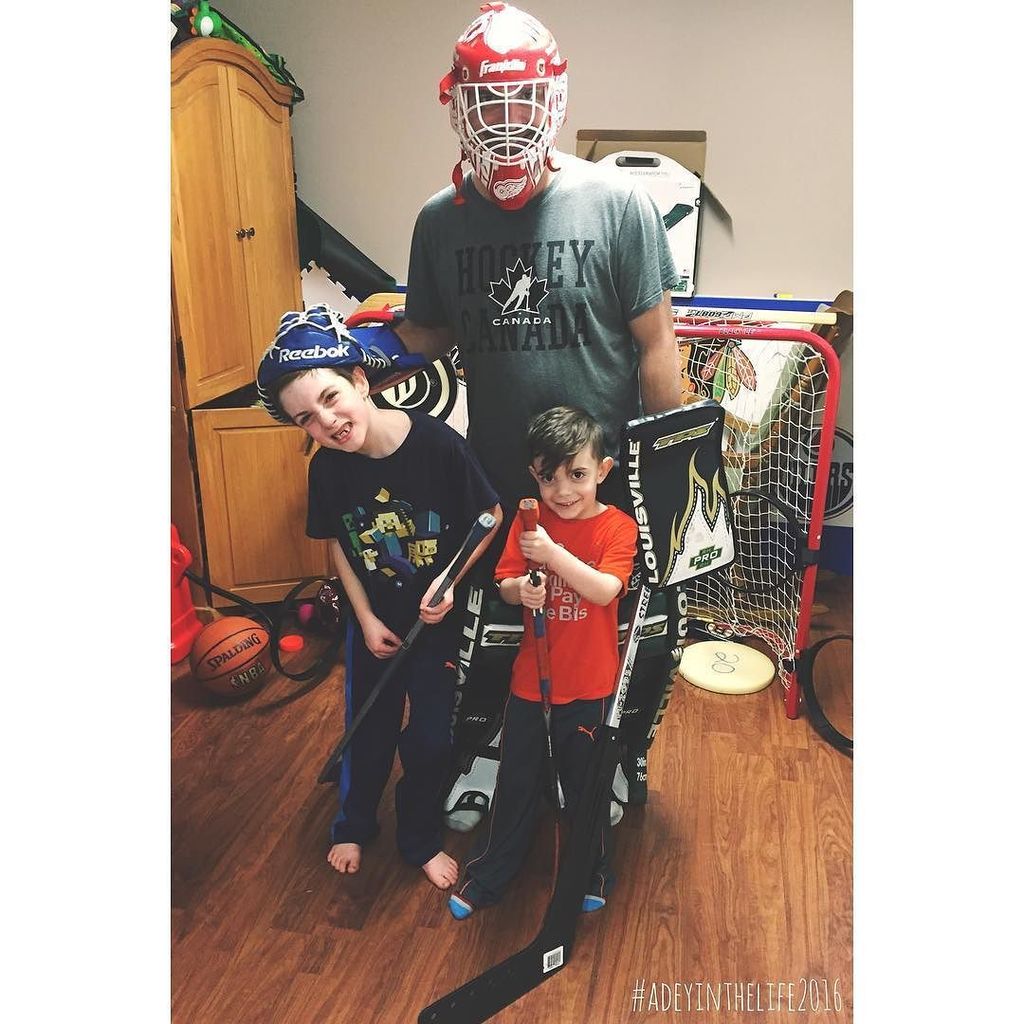 adeyinthelife's tweet photo. I think it's safe to say that we're a full-fledged hockey family. https://t.co/0wiDiKEMpC https://t.co/7ahkOqj4tn