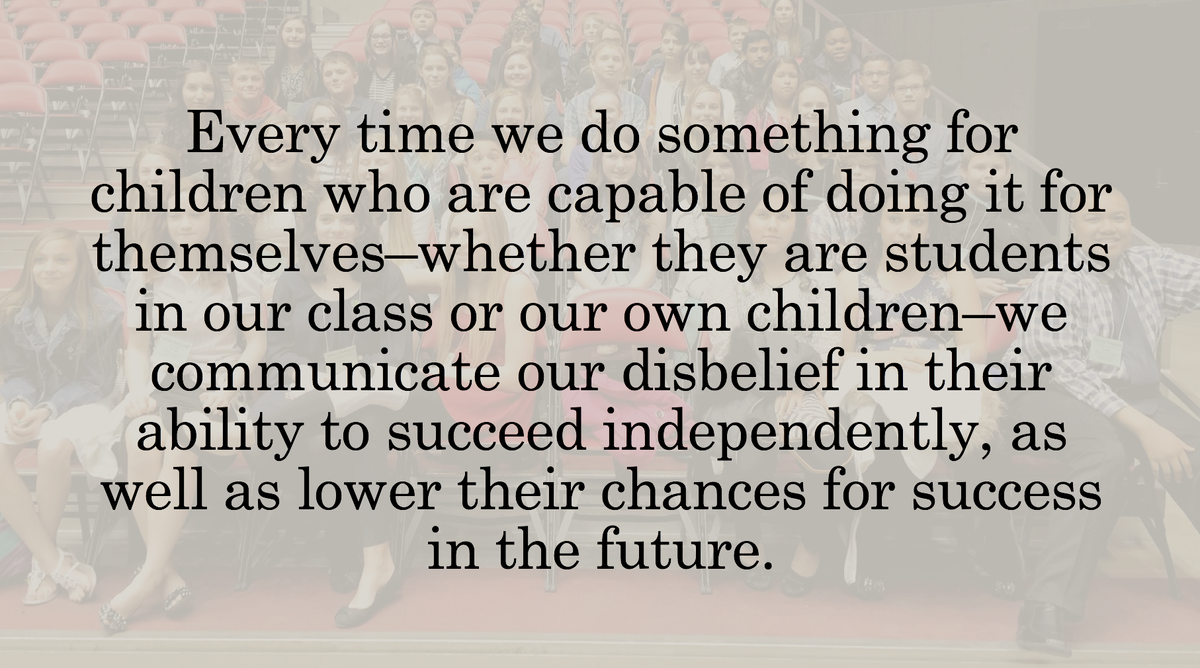 ADelliSantiCKH's tweet photo. Are we willing to allow students to struggle to find success?  Should failure be encouraged? #leadupchat https://t.co/jgrG6Uxh6G