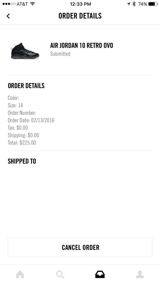 blindingdawn's tweet photo. @nikestore @welcomeOVO Got my AJ10 OVOs https://t.co/jsWW1lXl7d