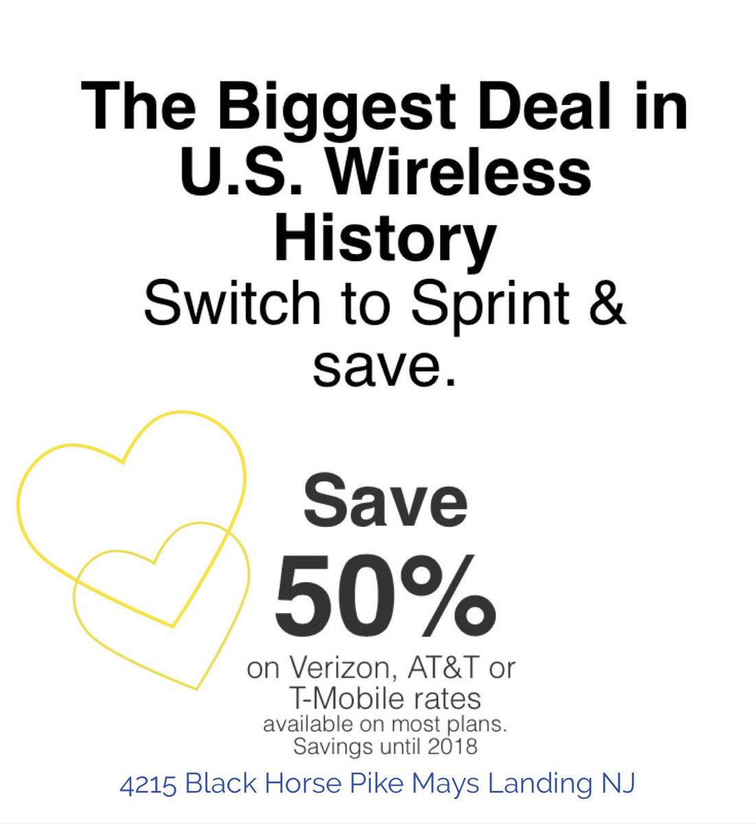 Sprint_MaysLand's tweet photo. Fall in #love with #Sprint tomorrow.  #lte #plus #beourvalentine #believe @MikeWodzisz @kgabri01 #sprint4philly #ac https://t.co/NuSjQGZXYR