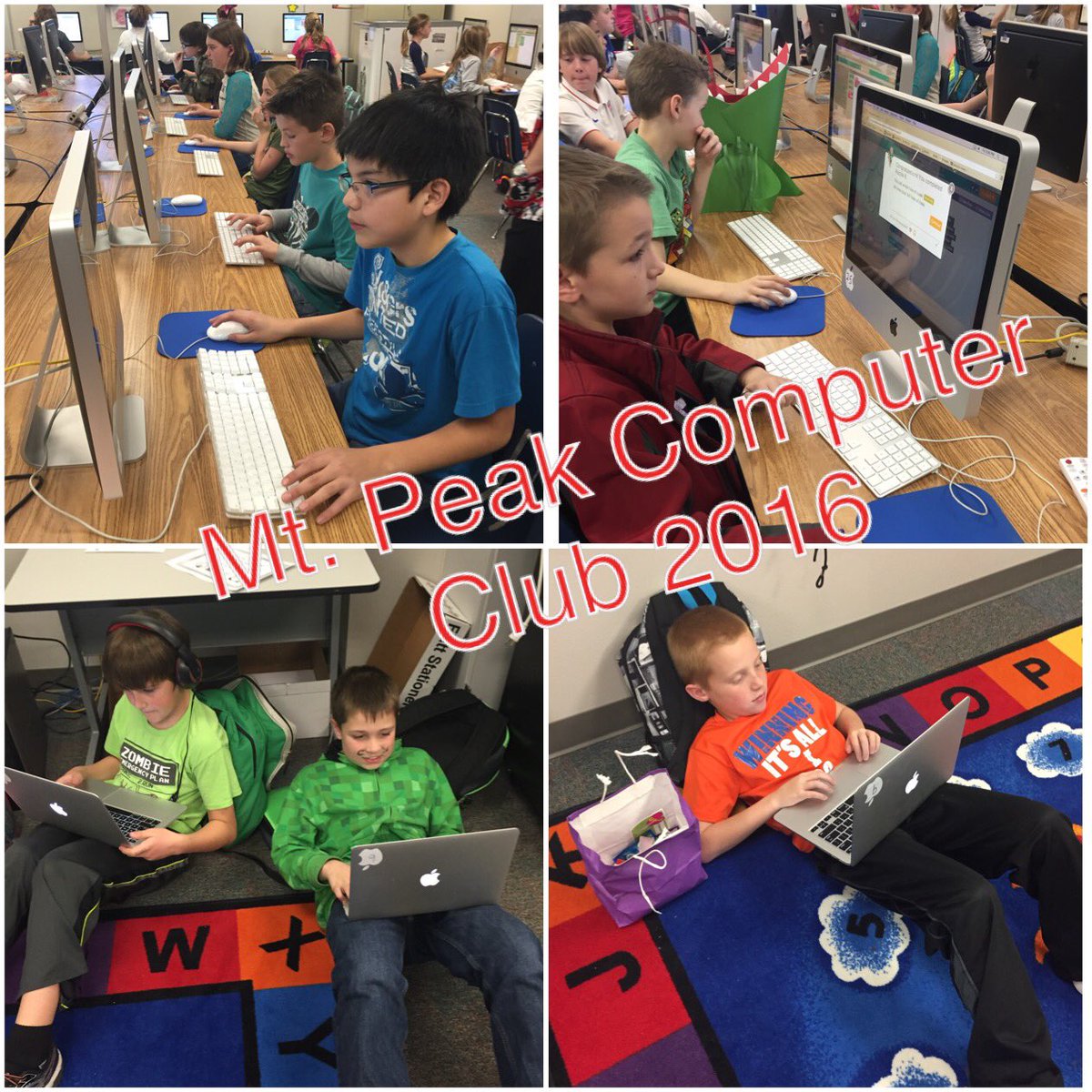 tracyxavier's tweet photo. After school computer club at #mtpeak. ❤️this group https://t.co/1R8SPckcCX