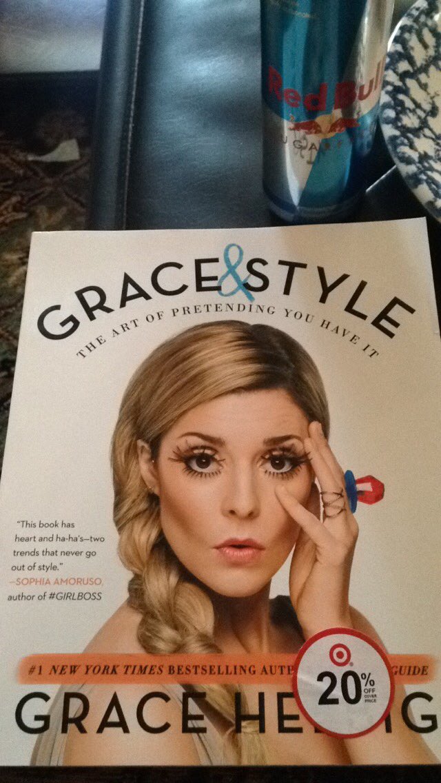dorihealey's tweet image. Not at target anymore but here's a sugarfree redbull w/it to feed my unhealthy addiction #GraceInstyle @gracehelbig