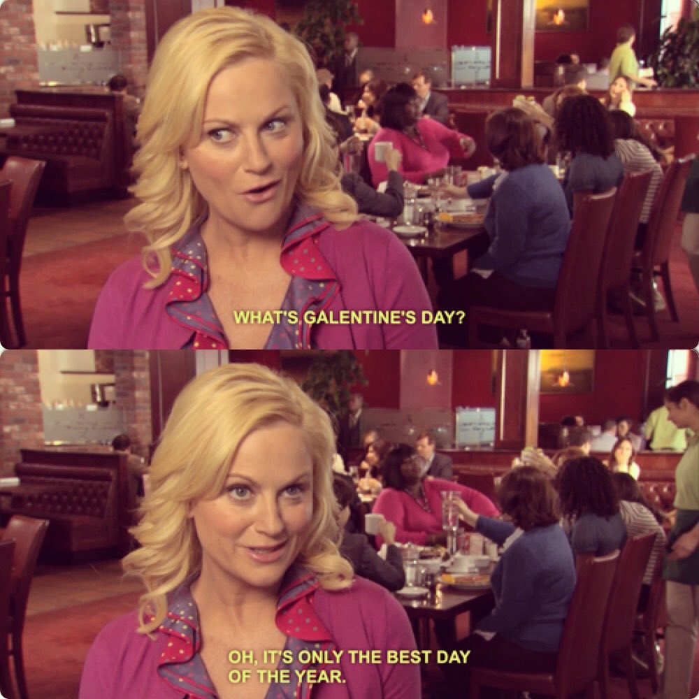 Leslie Knope Galentine S Day Leslie Knope On Twitter: "You Bet It Is. Happy Galentine's Day!  Https://T.co/Vsfwirmfqp" / Twitter
