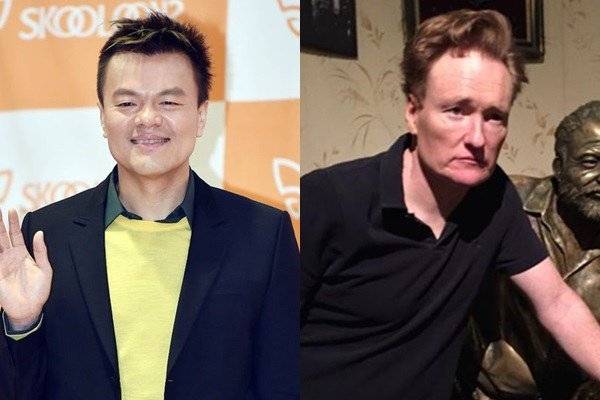 allkpop's tweet photo. ICYMI: J.Y. Park to collaborate with Conan O'Brien https://t.co/b7iU7NkYF0 https://t.co/ThGqN2w21R