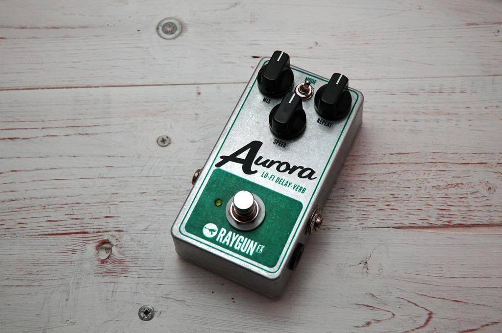 RaygunFX's tweet photo. The Aurora mini is back! Sweet lofi delay tones. 
Grab one for £55 for a limited time from https://t.co/fBUMKwjF4X … https://t.co/UvU9wMyS8t