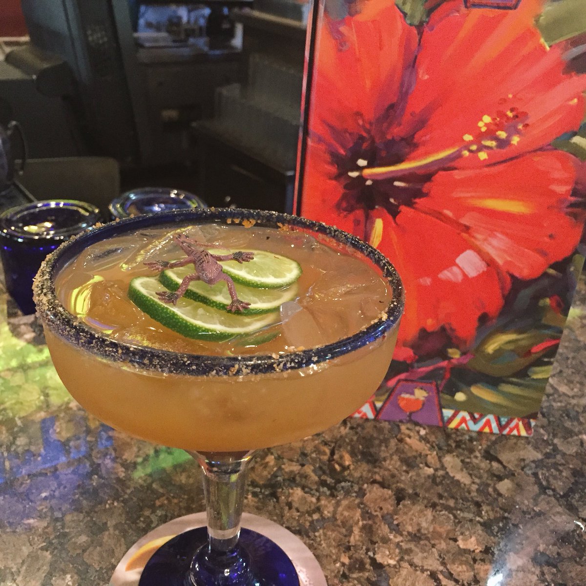 bydanimeyering's tweet photo. A preview of a new fun drink, with a little friend, Tamarind Margarita #VivaLaRita @BahamaBreeze coming soon! https://t.co/Q6iA1RQP1c