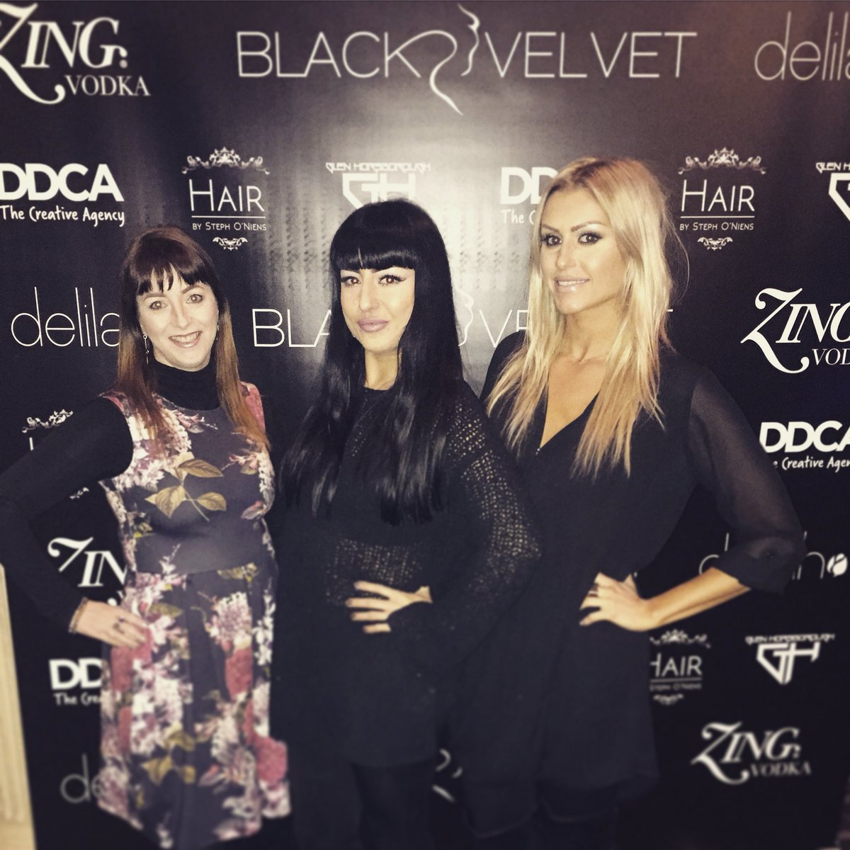 Roxy_Mann_'s tweet photo. Black velvet lingerie Laugh, we are the three make-up artists responsible for the knock out beauties on the catwalk https://t.co/w5DvebqqEw