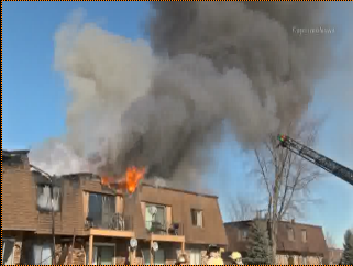 CapturedNews's tweet photo. #Glenwood, IL: Large apartment complex fire leads to multiple #rescues and several families homeless. #ExtraAlarm https://t.co/5NbcDJlIwK