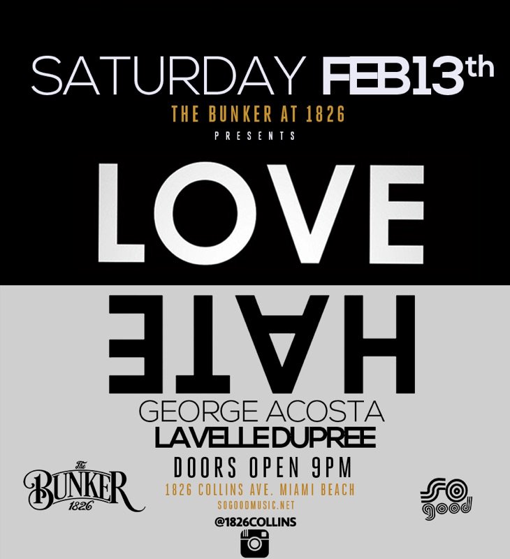 lavelledupree's tweet photo. Find me and @georgeacosta tonight @1826collins for #sobemiami prevalentine's day shenanigans! #sleepinggiantmusic https://t.co/aIxcMICfqw